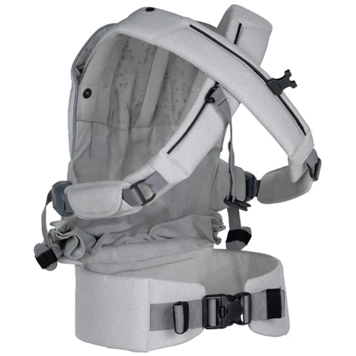 Кенгуру-переноска BeSafe Haven Premium Stone, светло-серый (11009565-StonePLeaf)