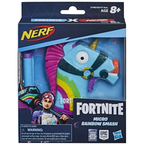 Бластер Hasbro Nerf Фортнайт Мікрошотс (FORTNITE RANBOW SMASH) (E6741_E7485)