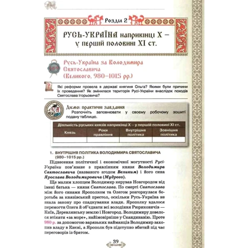 Щупак, Піскарьова, Бурлака: Історія України 7 клас. Підручник фото 6