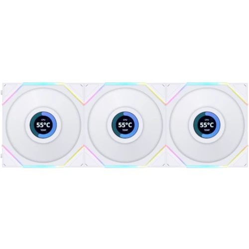 Кулер Lian Li Uni Fan TL LCD 120 White 3-Pack (G99.12TLLCD3W.00)