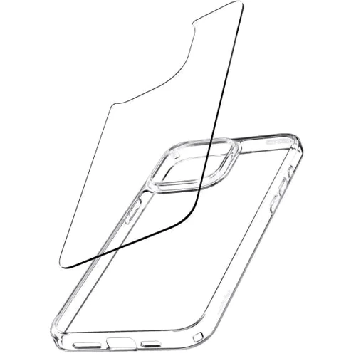 Чехол для iPhone Spigen Air Skin Hybrid Crystal Clear (ACS06554) for iPhone 15 Pro Max: Материалы поликарбонат и полиуретан