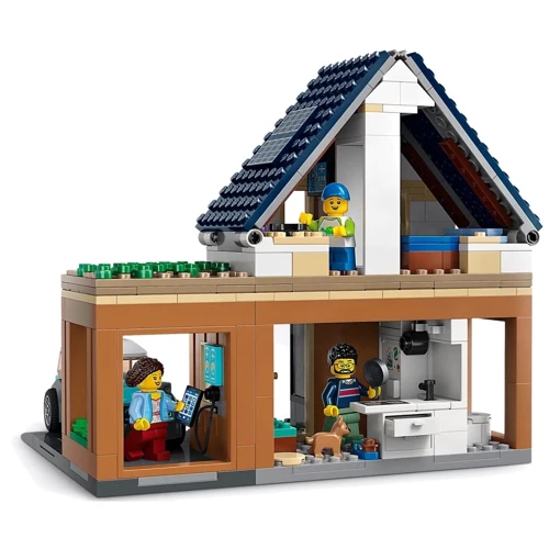 Конструктор LEGO City Семейный дом и электромобиль (60398)