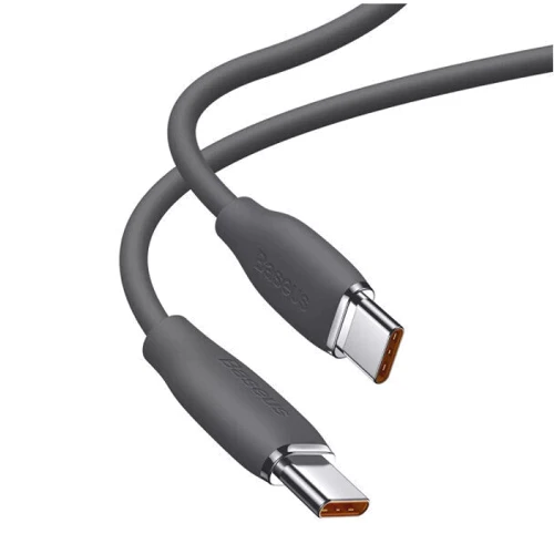 Кабель Baseus Cable USB-C to USB-C Jelly Liquid Silica Gel 100W 1.2m Black (CAGD030001) фото 3