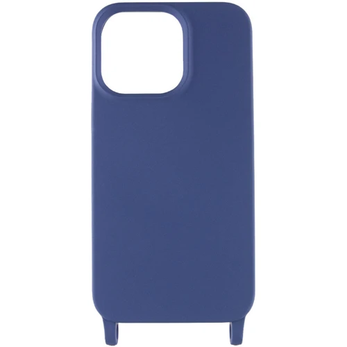 Чехол для iPhone TPU Case two straps California Midnight Blue for iPhone 13 Pro Max: Цвет синий