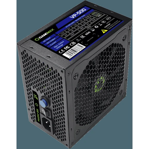 Блок живлення GameMax VP-500: Коннектори 20+4pin / 1x4+4pin / 3 HDD / 4 SATA / 1x6+2pin