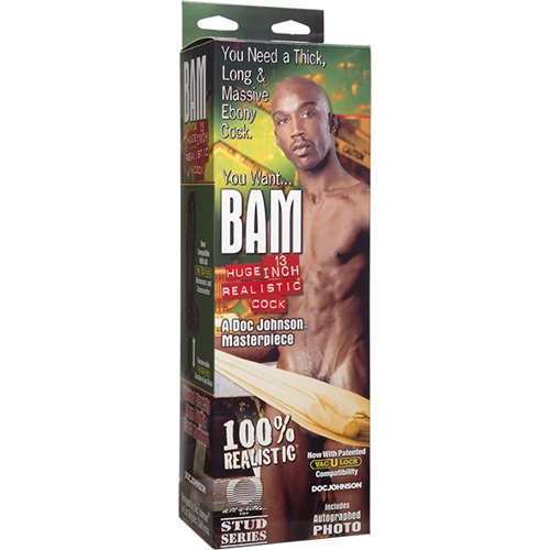 Фаллоимитатор Doc Johnson BAM - Huge 13 Inch Realistic Cock