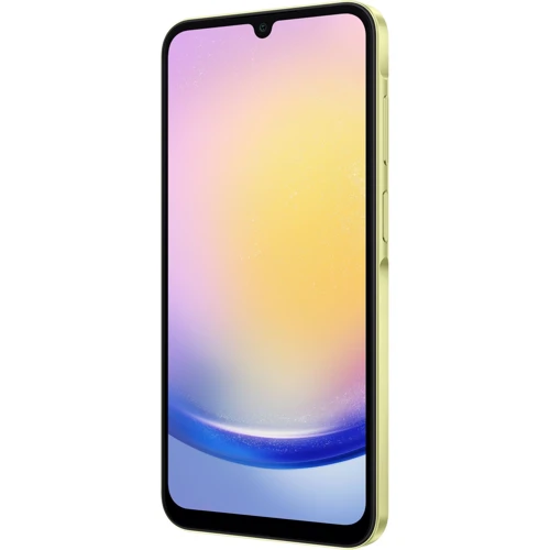 Смартфон Samsung Galaxy A25 5G 6/128GB Yellow A256: Камера Потрійна 50 Мп (f/1.8) + 5 Мп (f/2.2) + 2 Мп (f/2.4) / LED спалах / HDR / Фронтальна 13 Мп (f/2.0)