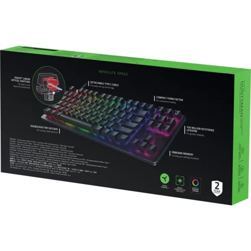 Клавиатура Razer Huntsman TE Red Switch RU USB (RZ03-03081000-R3R1): Тип клавиш механический