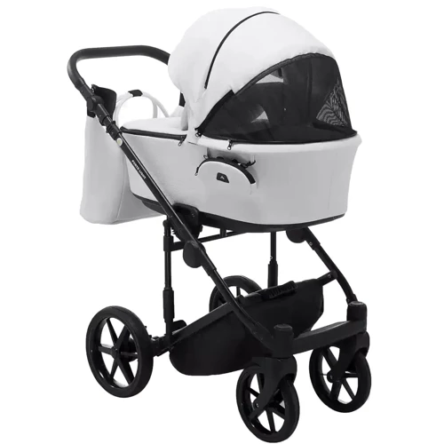 Коляска 2 в 1 Adamex Porto Light Экокожа SA-1 белая (625713): Материал колес EVA