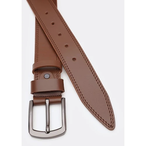 Чоловічий ремінь Borsa Leather коричневий (V1125FX58-brown): Стать Мужской