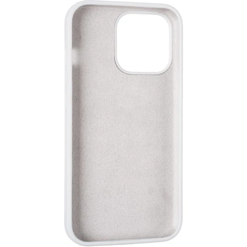 Чехол для iPhone TPU Silicone Case without Logo White for iPhone 13 Pro: Материалы Силикон