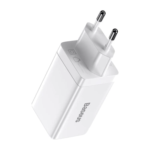 Зарядное устройство Baseus Wall Charger GaN3 Pro 2xUSB-C+USB 65W with USB-C Cable White (CCGP050102): Тип сетевое