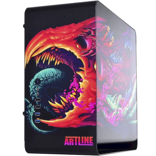 Корпус QUBE Eagle Hyper Beast Printed (QBX3M_WBNU3PHB): Форм-фактор материнської плати MicroATX/Mini-ITX
