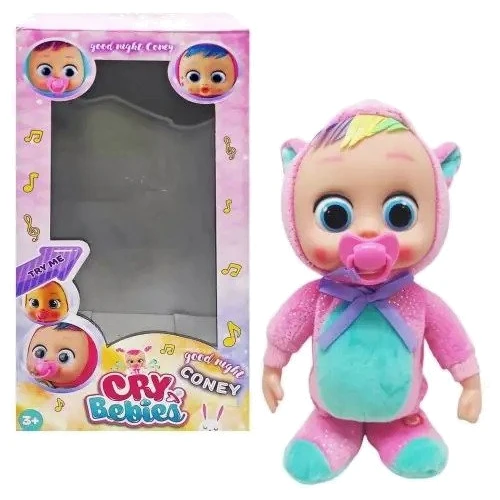 Мягкая музыкальная кукла MIC Cry Babies Котик (C62899)