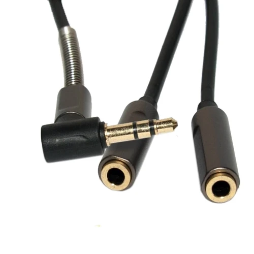 Joyroom S605 Mini Jack 3,5 мм (one into two) Black 3,5м фото 2