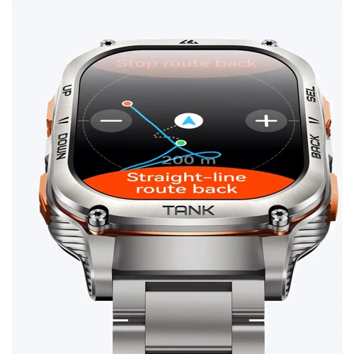 Смарт-годинник Kospet Tank M3 Ultra Silver Silicone Basic + Steel Premium