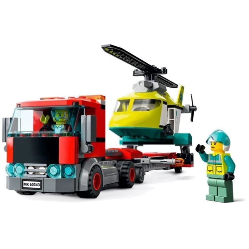 Конструктор LEGO City Перевозка спасательного вертолета (60343): Рекомендуемый возраст 5+