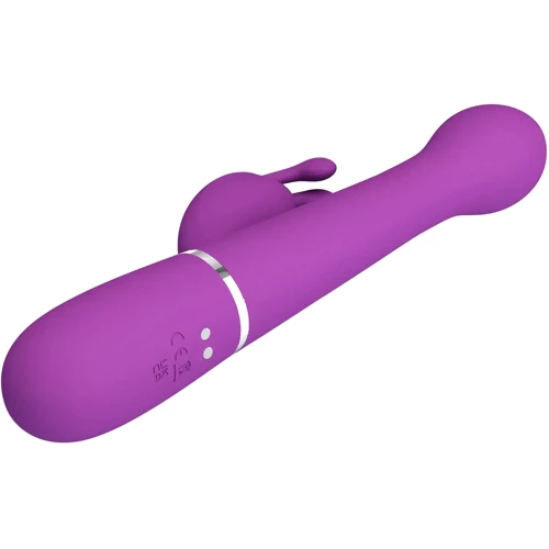 Вібратор із ротацією та поштовхами LYBAILE Pretty Love Dejon Dejon Purple (BW-500014-3)