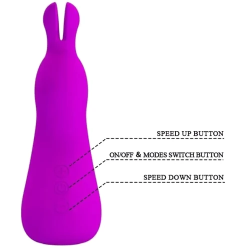Вибратор Pretty Love Nakki Rabbit Massager Purple