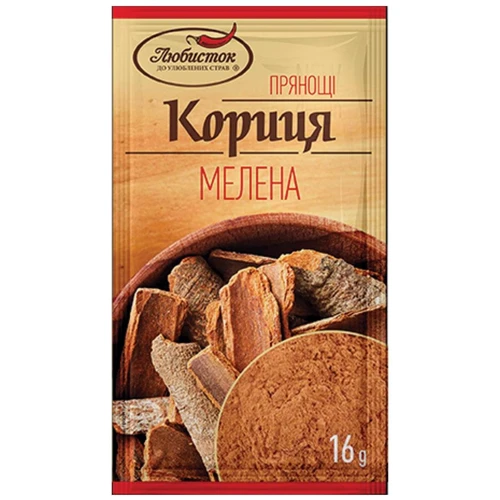 Упаковка Корица молотая Любисток 10х16 г (УП4820076011603)