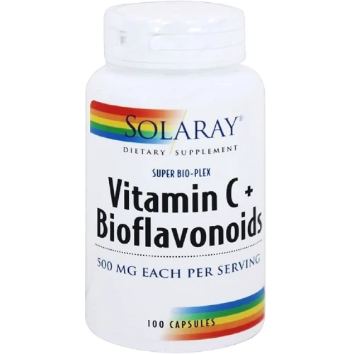 Solaray Vitamin C + Bioflavonoids 1000 mg, 100 Capsules (SOR04432)