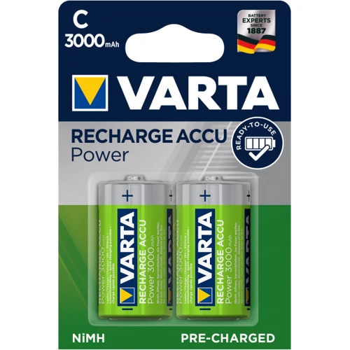 Varta C 3000mAh NiMh 2шт POWER ACCU (56714101402)