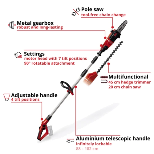 Кусторез аккумуляторный Einhell GE-HC 18 LI T-Solo (3410800): Тип кусторез