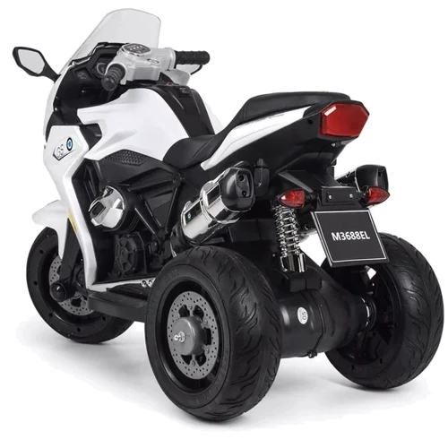 Детский электромотоцикл 3 колесный Bambi Racer BMW белый (M 3688EL-1): Максимальная скорость, км/ч 7