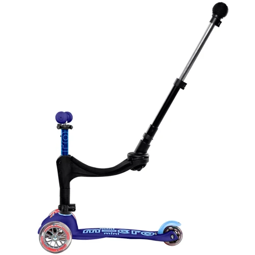 Самокат MICRO Mini 3in1 Deluxe Plus – Синий (до 50 kg, до 20 kg с сидением, 3-х кол.) MMD080: Материал колес полиуретан