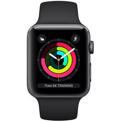 Apple Watch Series 3 38mm GPS Space Gray Aluminum Case with Black Sport Band (MTF02) Approved Витринный образец: Причина уценки Хорошее состояние , полностью проверенные , комплектация полная