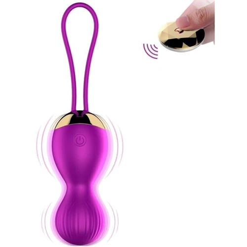 Вагинальные шарики с вибрацией и с пультом ДУ FOX - Vibrating Silicone Kegel Balls USB
