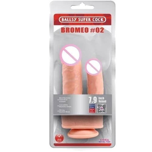 Двойной фаллоимитатор на присоске CHISA Bromeo # 02 Double Dong