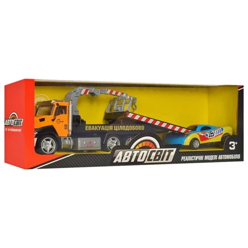 Детская машинка Эвакуатор АвтоСвіт Limo Toy AS-2746 инерционный (Оранжево-зелёный): Производитель Limo Toy