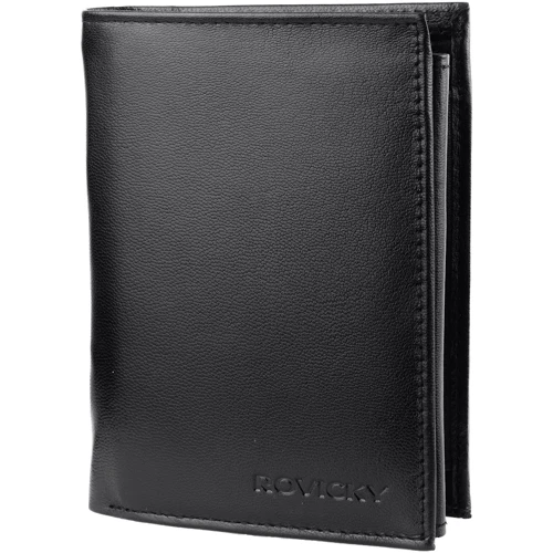 Мужское портмоне Rovicky черное (DNKR-RM-10-GCL-black)