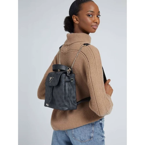Женский рюкзак Guess Cordelia Logo Flap Backpack темно-серый (HWBG8377310-CLO): Тип Рюкзаки