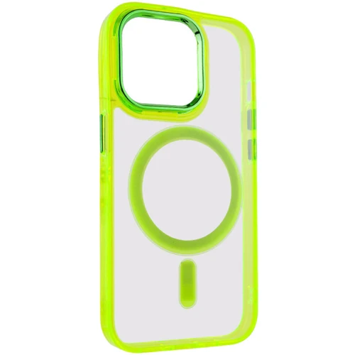 Чехол для iPhone Epik TPU Iris with MagSafe Yellow for iPhone 14: Цвет желтый