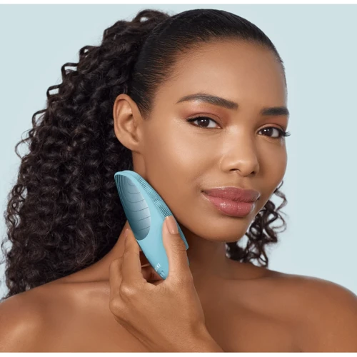 Електронна звукова термо щітка для обличчя GESKE Sonic Thermo Facial Brush 6в1 turquoise фото 5
