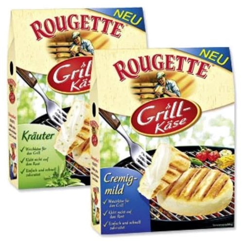 Сыр Rougette Грилькейс с травами 55% 2x90 г (DLR5388): Текстура мягкая