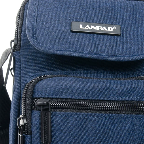 Мужская сумка через плечо Lanpad синяя (33073): Пол Мужской