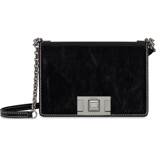 Женская сумка кросс боди Furla Mini черная (1021932): Пол Женский