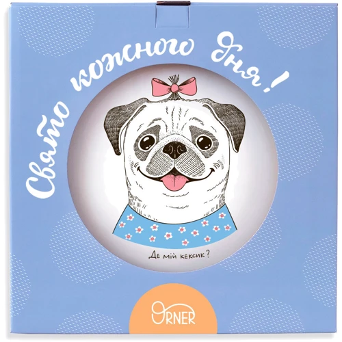 Тарелка Orner Леди мопс фото 2