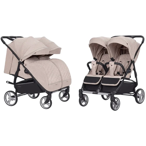 Універсальна коляска 2 в 1 для двійні Carrello Connect Cotton Beige (CRL-5502/1 Cotton Beige): Тип коляски Коляска для двойни