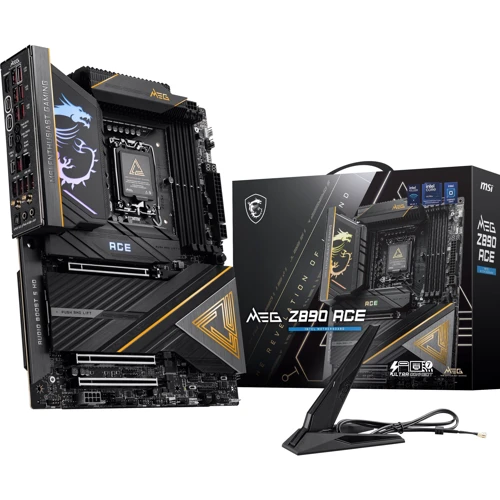 MSI MEG Z890 ACE: Додатково Радиатор на VRM, Поддержка RAID, Адаптер Wi-Fi