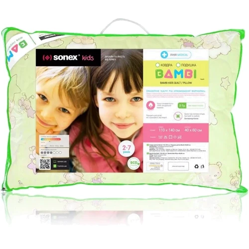 Подушка детская Sonex Bambi 40x60 см (SO102139): Производитель Sonex