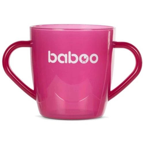 Чашка Baboo 200 мл 12+ міс рожева (8-138)