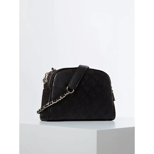 Женская сумка-купол Guess Logo Love Crossbody Top Zip черная (HWSG7662140-BLA): Пол Женский