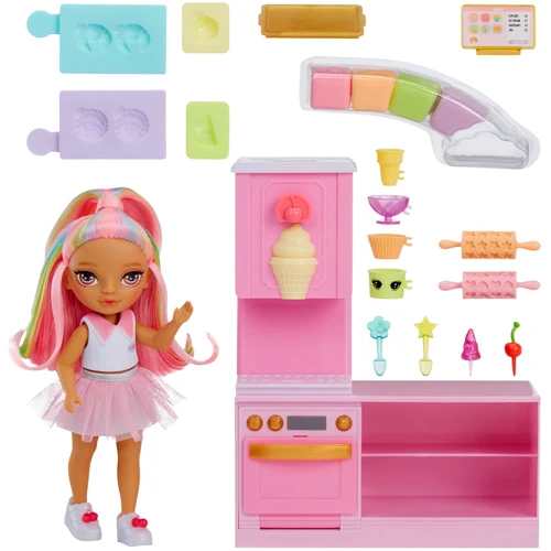 Игровой набор с куклой Rainbow High серии Littles – Кондитерская Кенди (522058) фото 10
