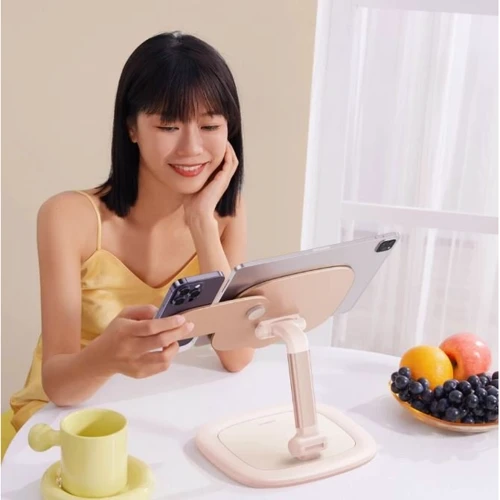 Держатель Baseus Desk Holder Seashell Pink (B10451501211-00) for Apple iPhone 16 I 15 I 14 I 13 I 12 series and iPad фото 6