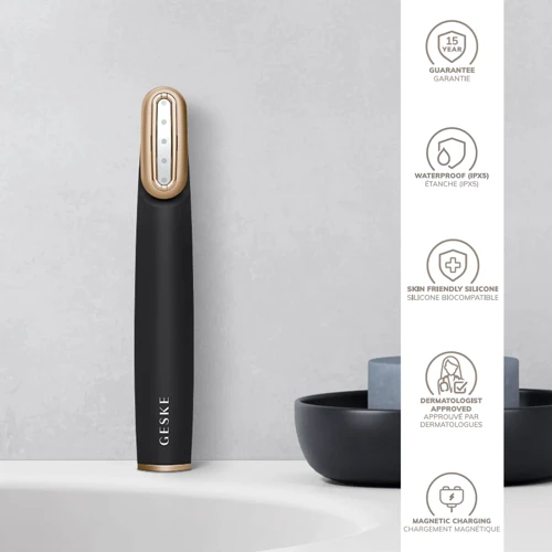 Устройство для укрепления и тонизации кожи лица с поворотной головкой GESKE Skin Firming Wand 7-1 gray фото 3