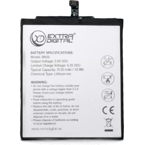 Аккумулятор Аккумулятор ExtraDigital for Xiaomi Redmi Note 4X / Xiaomi Note 4X (BN43) 4000 mAh (BMR6482)